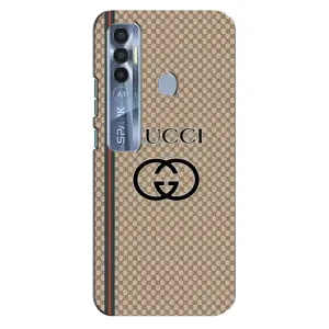 Чохли бренд ГУЧЧІ для TECNO Spark 7 Pro (Стиль Гуччі)