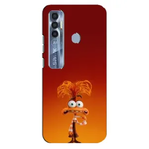 Чехол Головоломка для TECNO Spark 7 Pro - (AlphaPrint) (Тревожность)