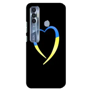 Силиконовый Чехол на TECNO Spark 7 Pro (Я-Украина) (Украинское сердце)