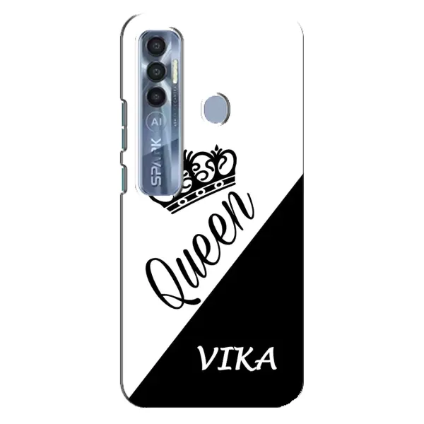 Чехол с рисунком «VIKA» для TECNO Spark 7 Pro