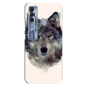 Чехол с Волком на TECNO Spark 7 Pro (Волк)