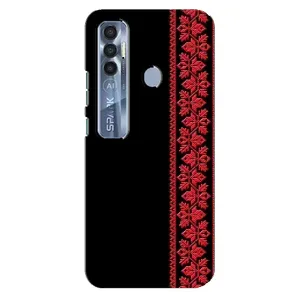Силіконовый Чохол на TECNO Spark 7 Pro з картинкой Вишиванки