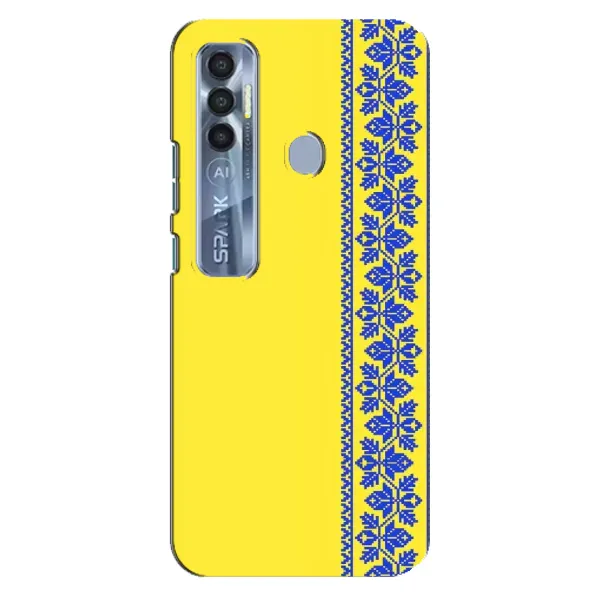 Чохол з малюнком «Вишиванка на жовтому фоні» для TECNO Spark 7 Pro Чохол з малюнком «Вишиванка на жовтому фоні» для TECNO Spark 7 Pro
