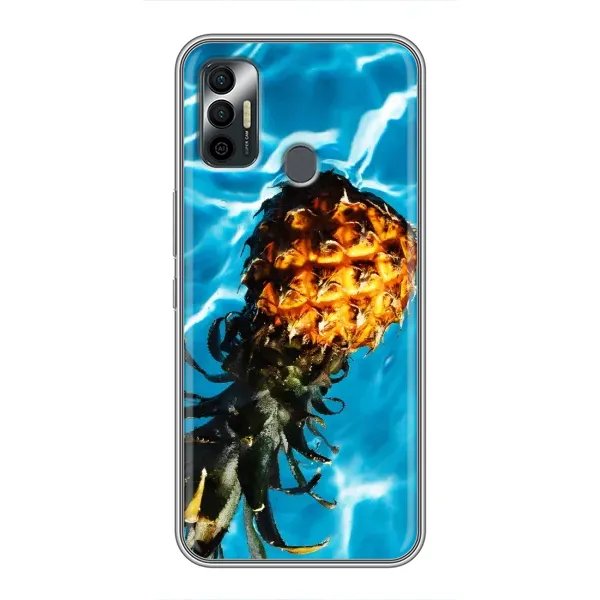 Чехол с рисунком «Ананас» для TECNO Spark 7P Чехол с рисунком «Ананас» для TECNO Spark 7P