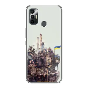 Чохли на військову тематику для TECNO Spark 7P (Азовсталь)
