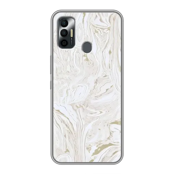Чехол с рисунком «белый мрамор» для TECNO Spark 7P Чехол с рисунком «белый мрамор» для TECNO Spark 7P