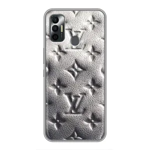 Текстурний Чохол Louis Vuitton для Техно Спарк 7р (Бежевий ЛВ)
