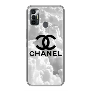 Чохол з Брендами одягу на Техно Спарк 7р (CHANEL)