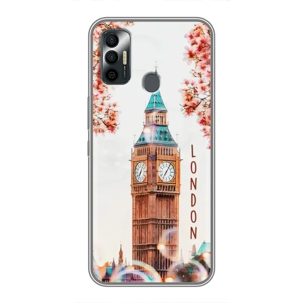 Чехол с рисунком «Часы Лондон» для TECNO Spark 7P Чехол с рисунком «Часы Лондон» для TECNO Spark 7P
