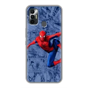 Силиконовый Чехол для TECNO Spark 7P (Человек Паук)