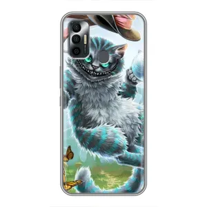Бампер з зображенням Котиків для Техно Спарк 7р (Чеширський КОТИК)