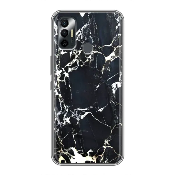 Чехол с рисунком «Чёрный мрамор» для TECNO Spark 7P Чехол с рисунком «Чёрный мрамор» для TECNO Spark 7P