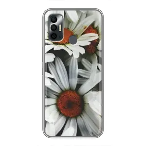 Чехол с ромашками на TECNO Spark 7P (Цветы Ромашки)