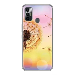 Силиконовый Чехол с одуванчиками на TECNO Spark 7P (Цветок-одуванчик)
