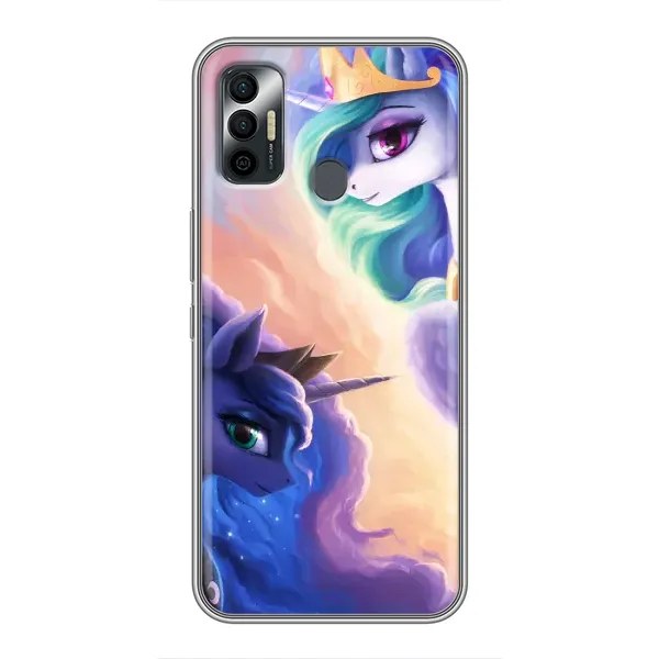 Чохол з малюнком «Єдиноріжки на хамарках» для TECNO Spark 7P Чохол з малюнком «Єдиноріжки на хамарках» для TECNO Spark 7P