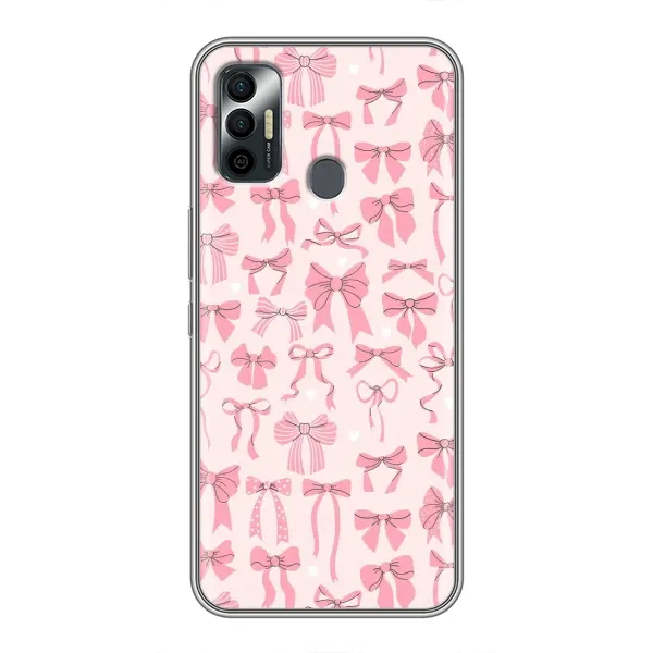 Чехол с рисунком «Фон бантики» для TECNO Spark 7P Чехол с рисунком «Фон бантики» для TECNO Spark 7P