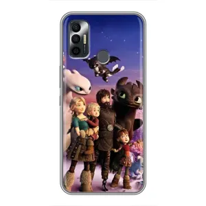 Чехол дракон Беззубик для TECNO Spark 7P (Герои дракона)