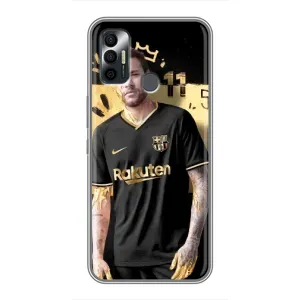 Силиконовый Чехол TECNO Spark 7P (Gold Neymar)