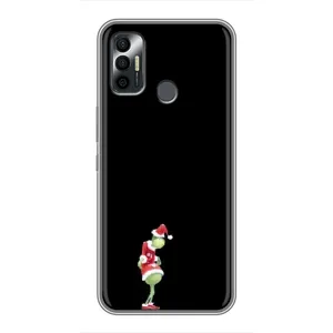 Чехол с рисунком «Гринч на чорном» для TECNO Spark 7P