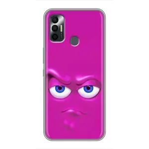 Чохли (ТПУ) (смішні стікери) для TECNO Spark 7P (Хитра мордочка)