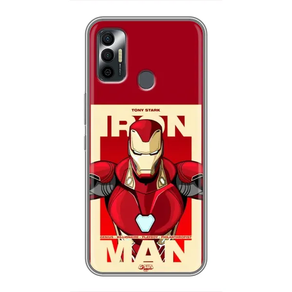 Чехол с рисунком «Iron man» для TECNO Spark 7P Чехол с рисунком «Iron man» для TECNO Spark 7P