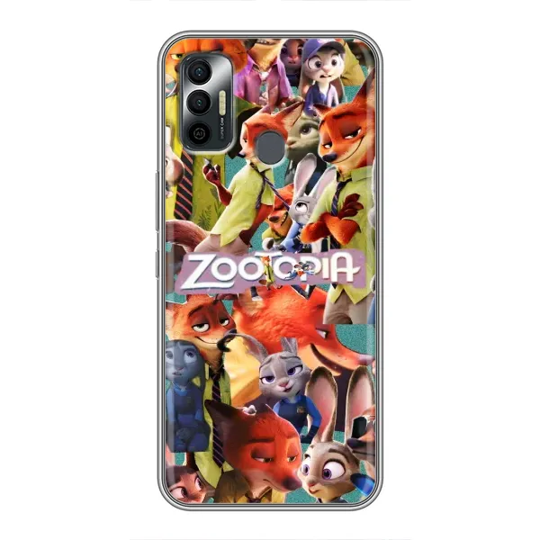 Чохол з малюнком «Колаж героїв» для TECNO Spark 7P Чохол з малюнком «Колаж героїв» для TECNO Spark 7P