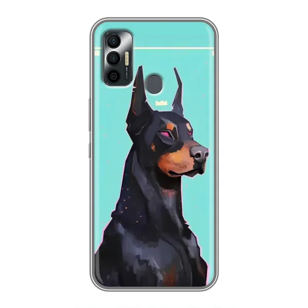 Чехол с рисунком «Король доберман» для TECNO Spark 7P Чехол с рисунком «Король доберман» для TECNO Spark 7P