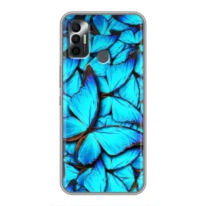 Силіконовий бампер з картинкою звірів для TECNO Spark 7P (Крила метеликів)