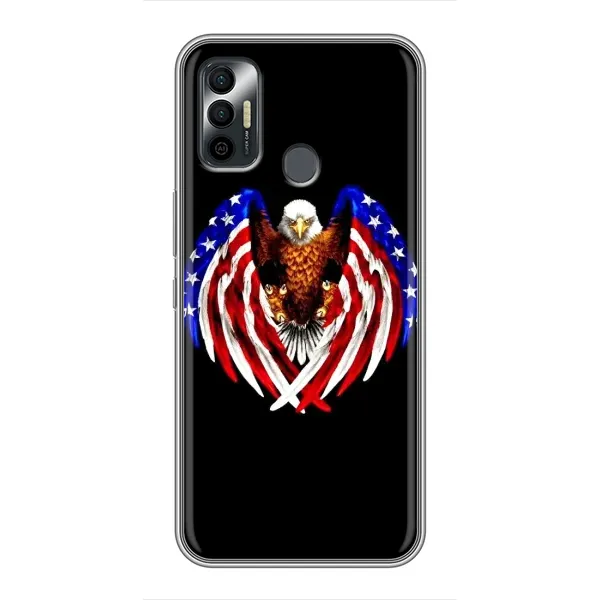 Чехол с рисунком «Крылья США» для TECNO Spark 7P Чехол с рисунком «Крылья США» для TECNO Spark 7P