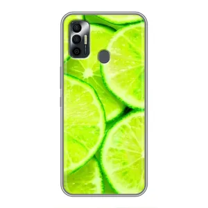 Чохол з зображенням смачної їжі для TECNO Spark 7P (Лайм)