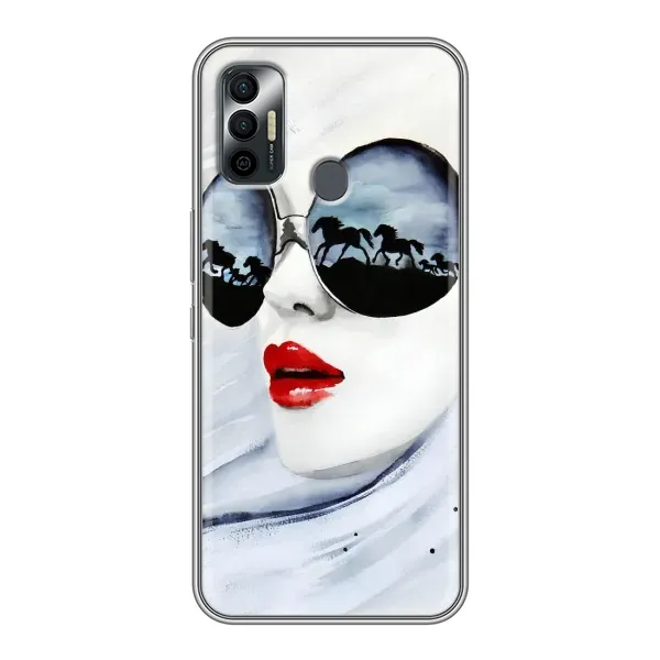 Чехол с рисунком «Любительница коней» для TECNO Spark 7P Чехол с рисунком «Любительница коней» для TECNO Spark 7P