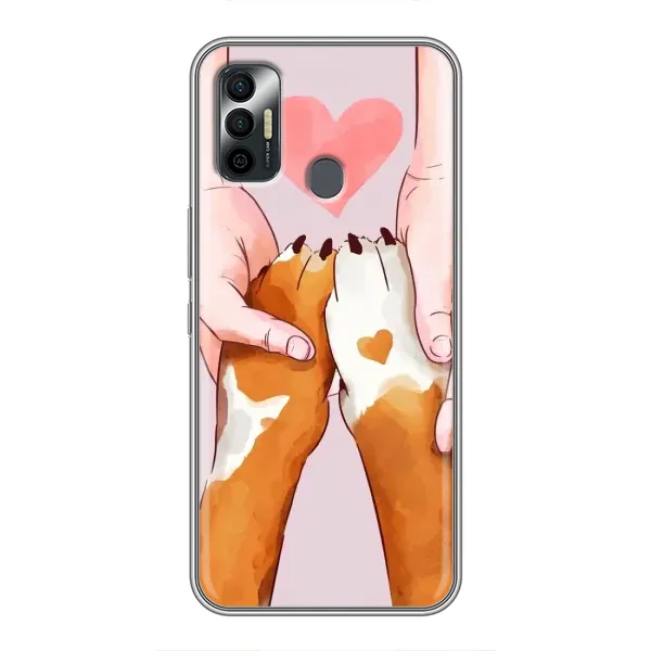 Чехол с рисунком «Любовь к собакам» для TECNO Spark 7P Чехол с рисунком «Любовь к собакам» для TECNO Spark 7P