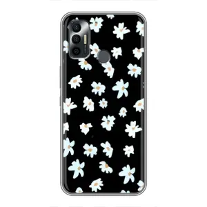 Чехол с ромашками на TECNO Spark 7P (Маленькие ромашки)