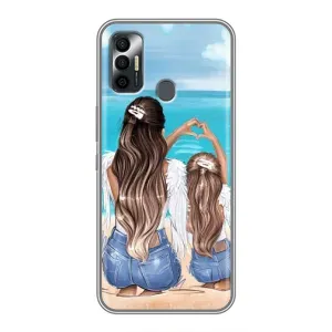 Чехлы для МАМЫ на TECNO Spark 7P (Мама и дочь)