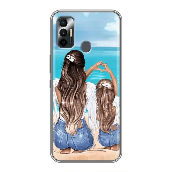 Чехол с рисунком «Мама и дочь» для TECNO Spark 7P Чехол с рисунком «Мама и дочь» для TECNO Spark 7P