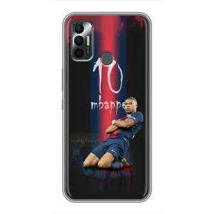 Чехол (TPU) с Футболистом на TECNO Spark 7P (MBAPPE 10)