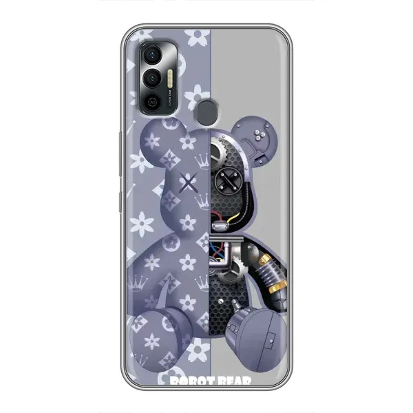 Чехол с рисунком «Медведь Louis Vuitton» для TECNO Spark 7P