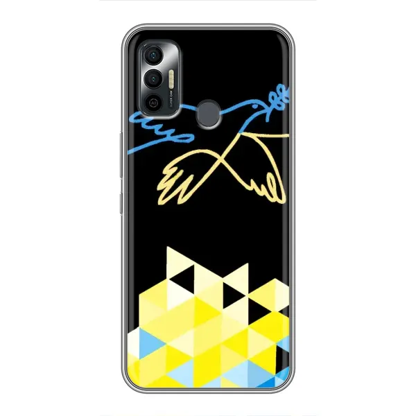 Чехол с рисунком «Мир для Украины» для TECNO Spark 7P Чехол с рисунком «Мир для Украины» для TECNO Spark 7P