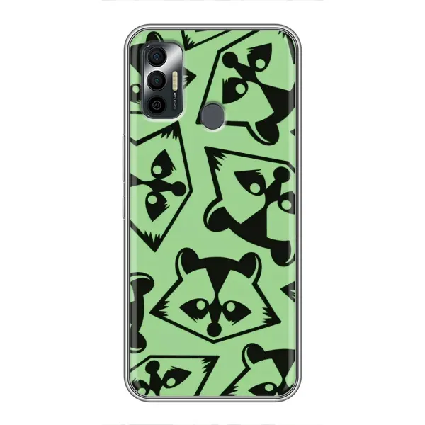 Чехол с рисунком «Мордочки Енота» для TECNO Spark 7P Чехол с рисунком «Мордочки Енота» для TECNO Spark 7P