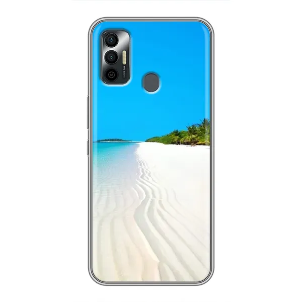 Чехол с рисунком «Море песок» для TECNO Spark 7P