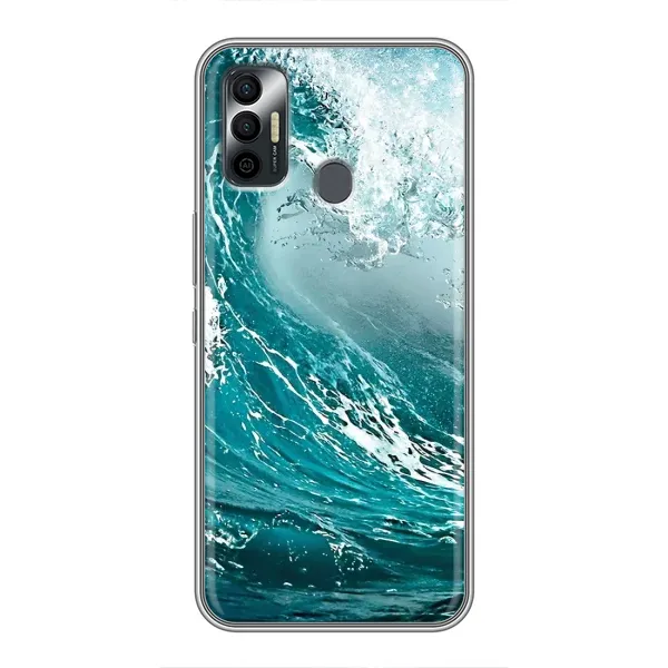 Чехол с рисунком «Морская волна» для TECNO Spark 7P