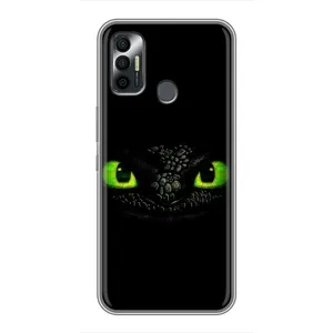 Чехол дракон Беззубик для TECNO Spark 7P (Глаза Беззубика)