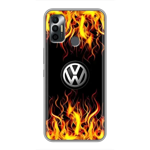 Чехол с рисунком «Огненный Лого» для TECNO Spark 7P Чехол с рисунком «Огненный Лого» для TECNO Spark 7P