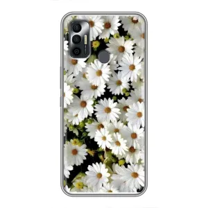 Чехол с ромашками на TECNO Spark 7P (Рамка в ромашках)