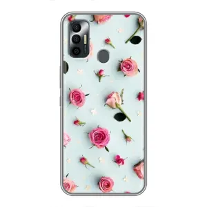 Чехлы с принтом Розочки для TECNO Spark 7P (Разные цветы)