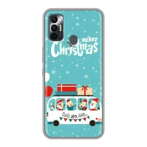 Силиконовый бампер на рождество для TECNO Spark 7P (Рождественское настроение)