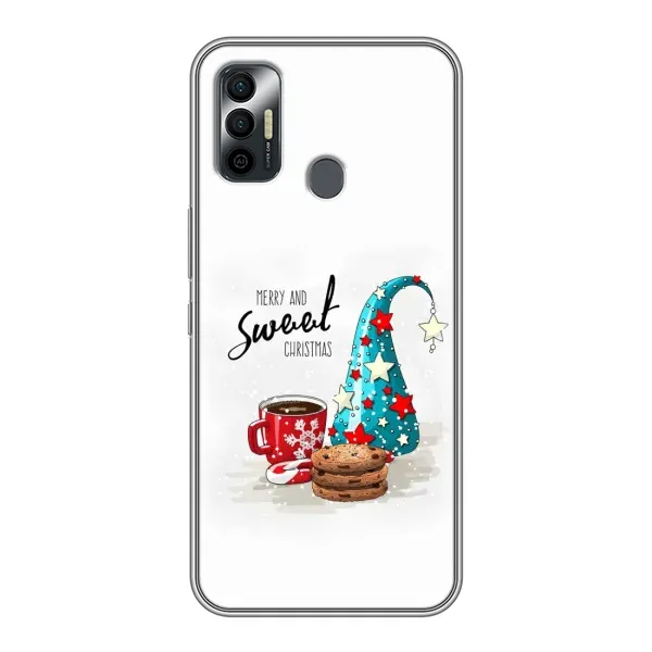 Чехол с рисунком «Рождество» для TECNO Spark 7P