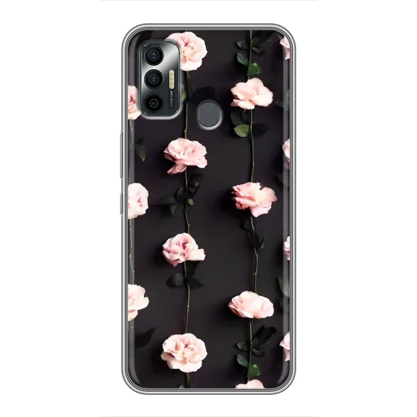 Чехол с рисунком «Розы» для TECNO Spark 7P
