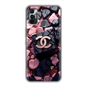 Чохол (Dior, Prada, YSL, Chanel) для TECNO Spark 7P (Шанель)