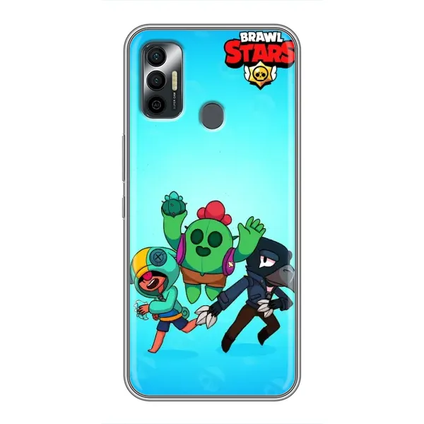 Чехол с рисунком «Трио» для TECNO Spark 7P